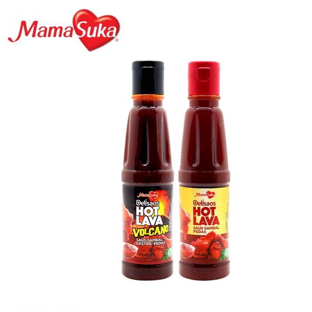 Delisaos Mamasuka Hot Lava / Volcano / Honey Saus Sambal Pedas Korea - 130ml - 260ml