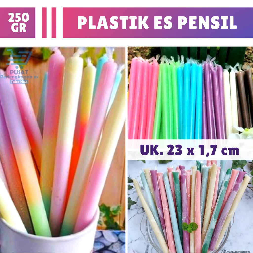 Kemasan Plastik Es Pensil Kemasan Es Lilin Kemasan Es Krim Lilin Bungkus Es Lilin