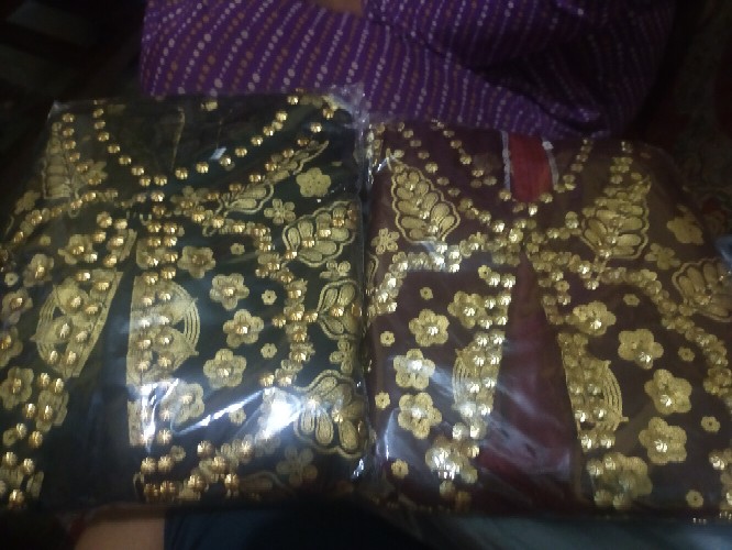 Syahrini Gamis Songket Motif Matahari Songket Palembang Batik Jupri (ada Couple Keluarga Chat Admin)