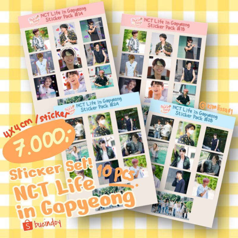 

[Bisa COD] STICKER SET KPOP DECO NCT127 LIFE IN GAPYEONG | AESTHETIC CUTE BOYFRIENDABLE STICKER