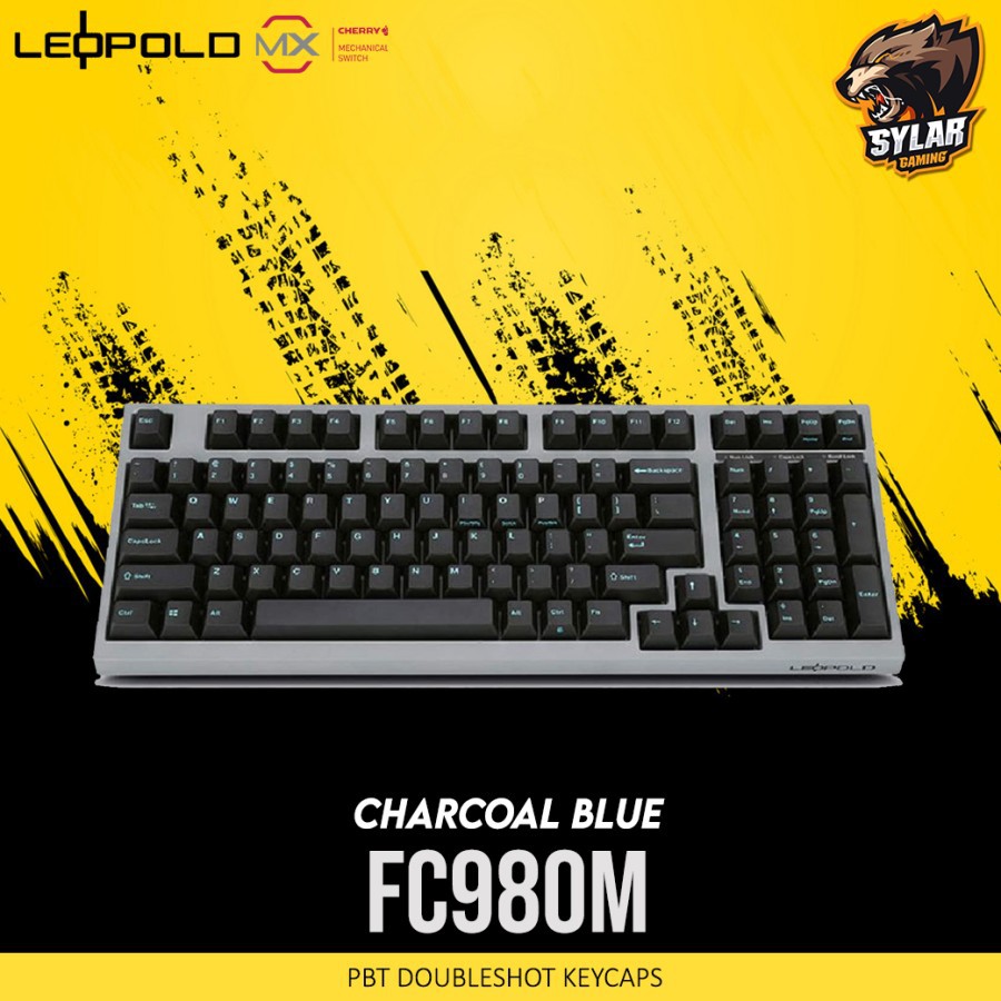 LEOPOLD FC980M Charcoal Blue Double Shot PBT Mechanical Keyboard