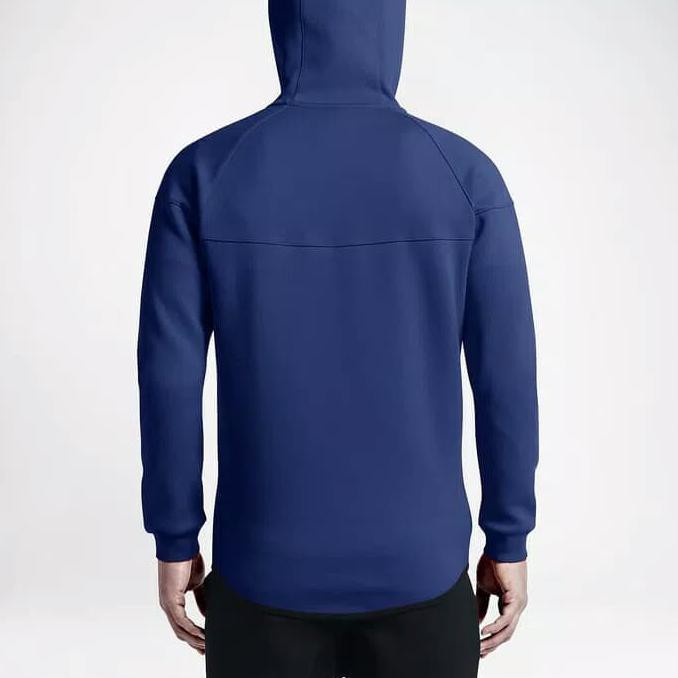 Jaket Hoodie Nike Tech Fleece Windrunner Men Original - Blue