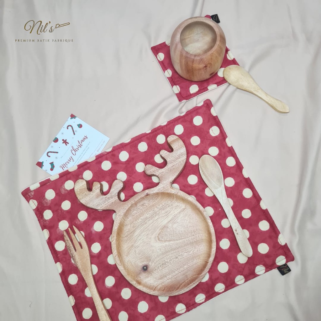 NOEL - Hampers Natal / Kado Natal / Christmas Hampers / Parcel Natal Alat Makan Kayu / Wooden Cutleries Set