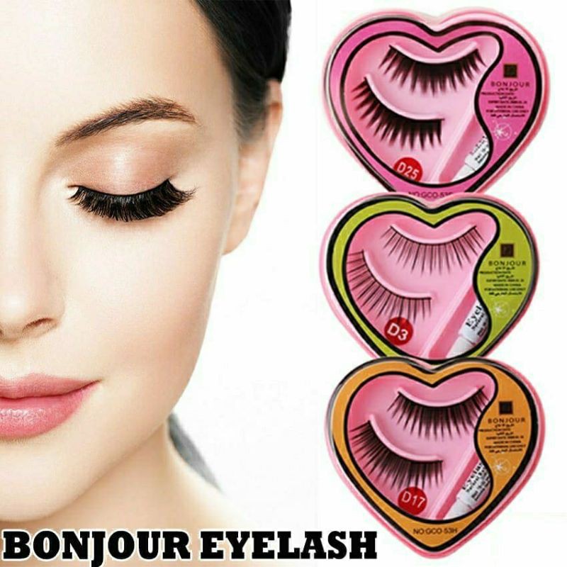 Bulu Mata Palsu Dan Lem Bonjour / Bulu Mata Bonjour dan Lem