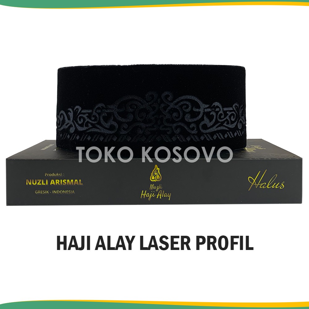 GROSIR (10 Pcs) Songkok Premium HAJI ALAY LASER AC Tinggi 9 Peci Sholat Pria Dewasa Hitam Full Motif Batik NU Kopiah Shalat Anak Santri Laki Kopyah Solat Pesantren Nasional Beludru Ukuran Jumbo Kopeah Bulat Bludru Putih Karakter Nama Original Paket Usaha