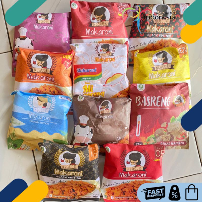 

PROMO !!! Makaroni Ngocor Basreng Aneka Rasa Komplit