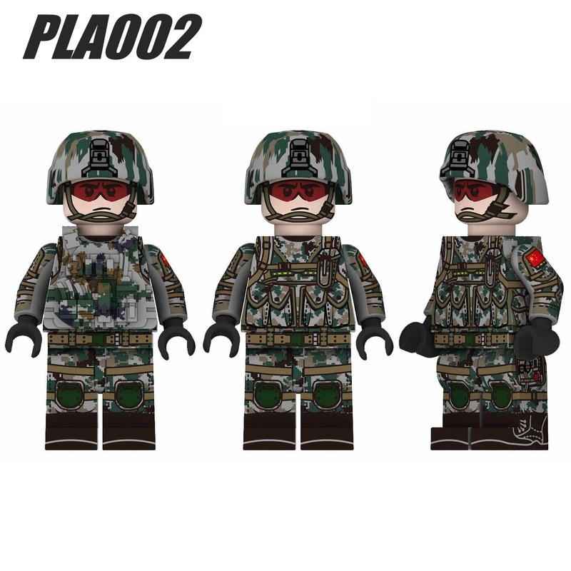 Lego Army Helmets x 8 Black for Minifigure 