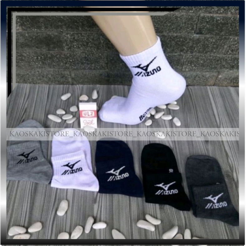 Kaos Kaki Olahraga Pria Sport Mizuno / Kaos Kaki Olahraga Pria / Kaos Kaki Dewasa Pria Sport / Kaos 