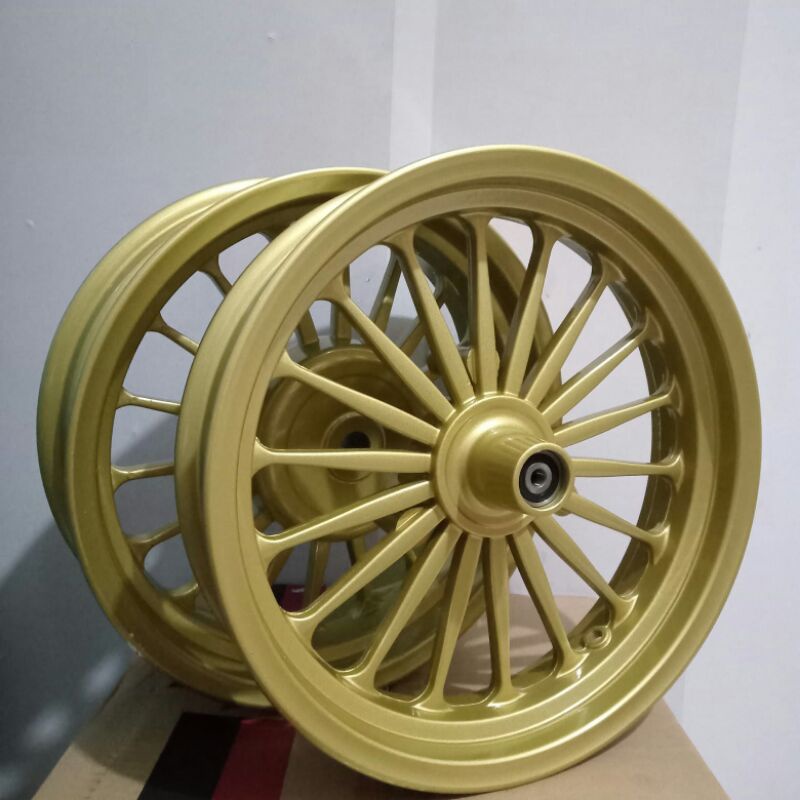 VELG ROSSI GALAXI MODEL DAYTONA YAMAHA AEROX OLD LAMA UK 300/400 -RING 14 WARNA GOLD
