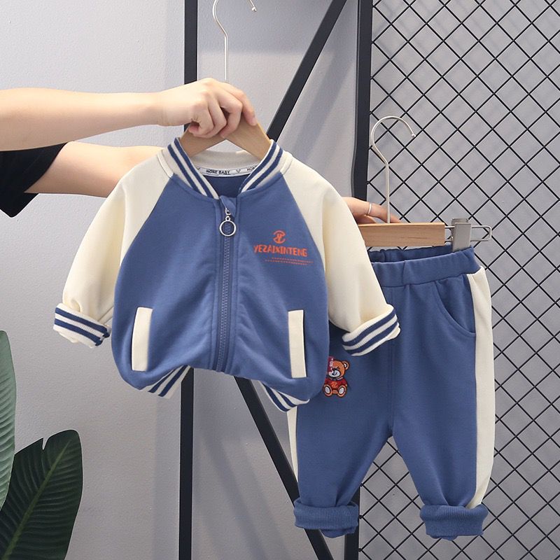 [COD] Setelan baju anak premium Motif BIPU PUTIH YEZAI / Setelan anak lengan panjang premium Usia 1-5 Tahun