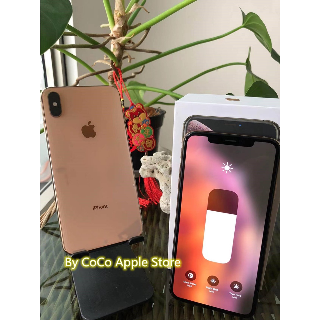 iPhone Xs Max 256GB All Sim Silent Fullset Original Second Like New Mulus100% 3utools All Green (Garansi 1 Tahun)