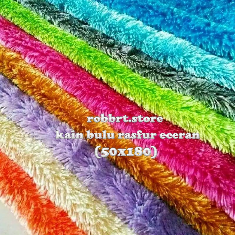 KAIN BULU RASFUR METERAN (50X180) KUALITAS PREMIUM /KAIN RASFUR/KAIN BULU