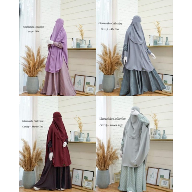 GERCEP Couple Set Gamis syari BY GHUMAISHA COLLECTION jaguard