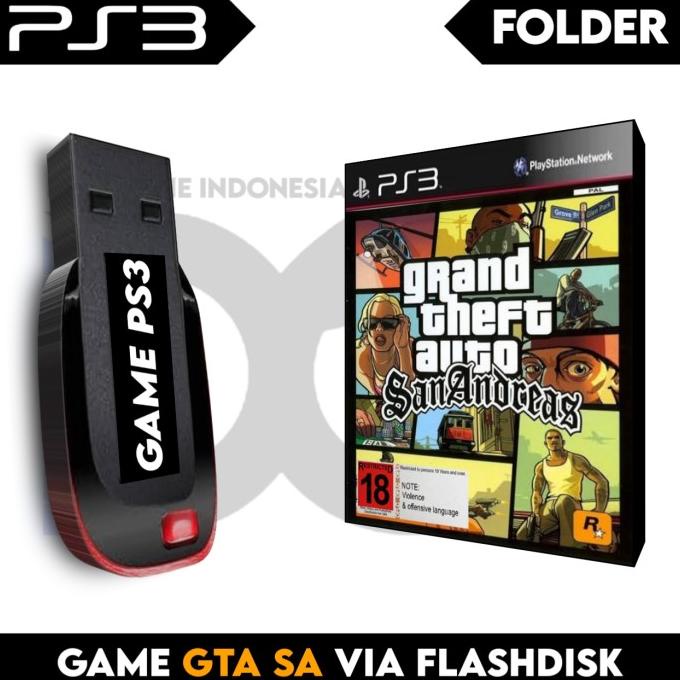 BISA COD Game GTA San Andreas PS3 Folder Game via Flashdisk