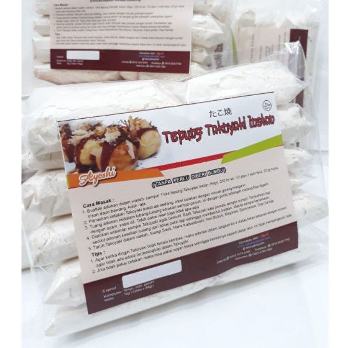 

Tepung Takoyaki Instan Rasa Asli Jepang Tanpa Perlu diberi Bumbu Lagi, HALAL MUI