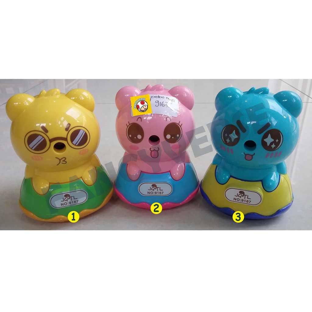 

Orotan Meja Bear 9167 / Peruncing Serutan Rautan Sharpener