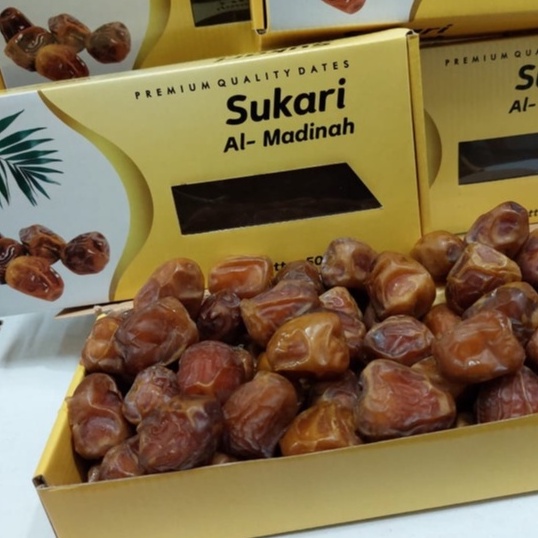 kurma sukari al qassim/al madinah kurma raja isi 500gr (kemasan dus)