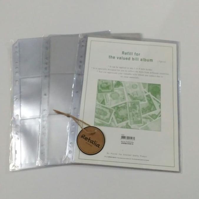

[BISA COD] Refill album uang kertas 3 baris