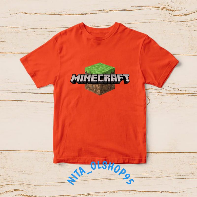 baju anak karakter, baju anak minecraft