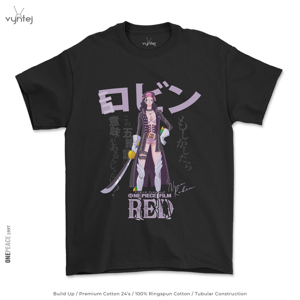 Kaos ONE PIECE FILM RED Nico Robin - 025 Baju Anime Movie Manga T Shirt
