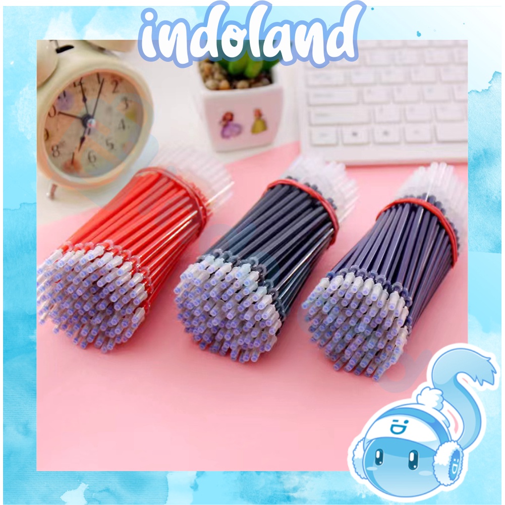 

☀INDOLAND☀ R170 Refill Tinta Pulpen Gel Tinta Pena cair Isi Ulang 0.5mm Tinta Pulpen Warna Biru Hitam Merah Isi Ulang Pulpen Gel Murah