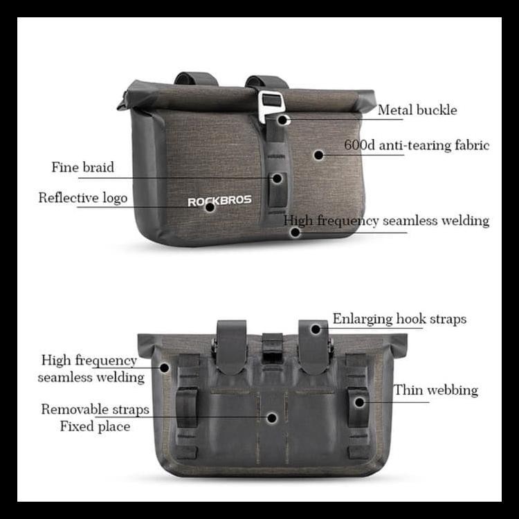 Tas Sepeda Lipat Rockbros Tas Sepeda Depan Mtb Stylish Original