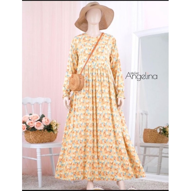 SARAH DRESS ATELIER ANGELINA LOUVRE YELLOW