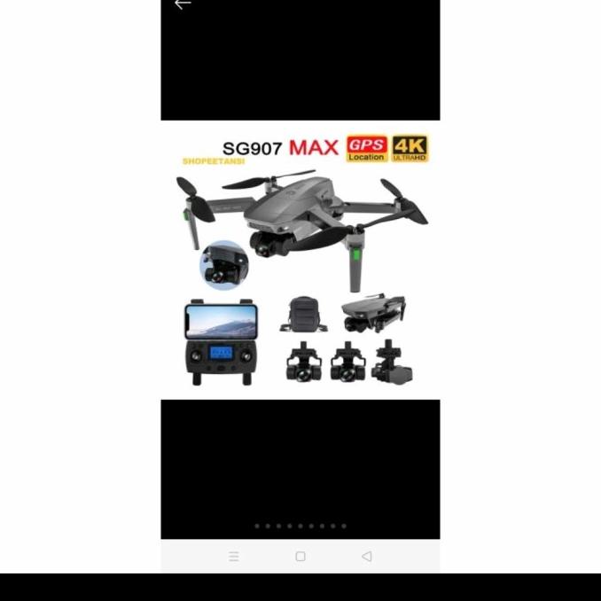 Drone SG907 Max Camera 4k 5GHZ Gimbal 3 Axis + Tas