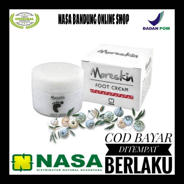 

Moreskin Foot Cream Nasa-Mengatasi Kulit Pecah"Dan Kering-Nasa Bandung Online Shop