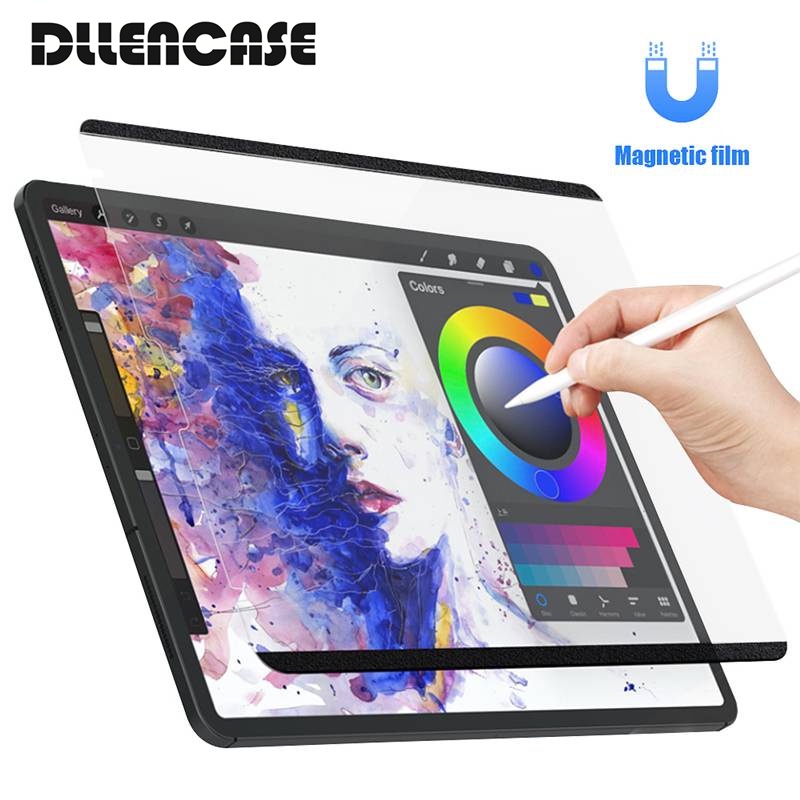 Dllencase Pelindung Layar Magnetik Removable Untuk iPad Pro 11 Air 4 10.9 10.2 7th 8th A041