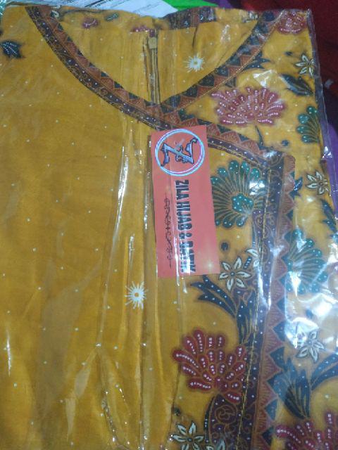 Aserehe Zigzag Tunik Jumbo Batik Mataraman Sogan Camaline Seragam Kantor Kerja