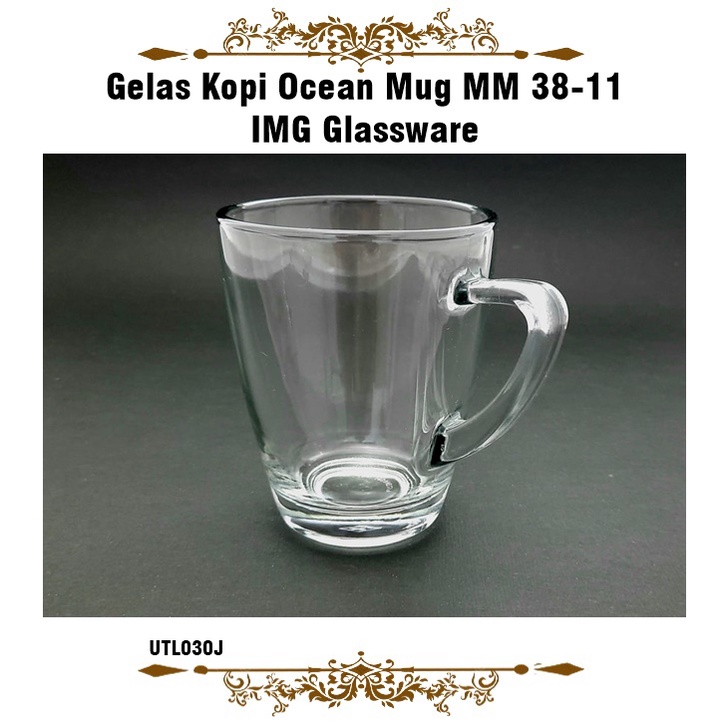 Gelas Kopi Ocean Mug MM 38-11 IMG Glassware 320ml ☆ uk. 8.3x10cm