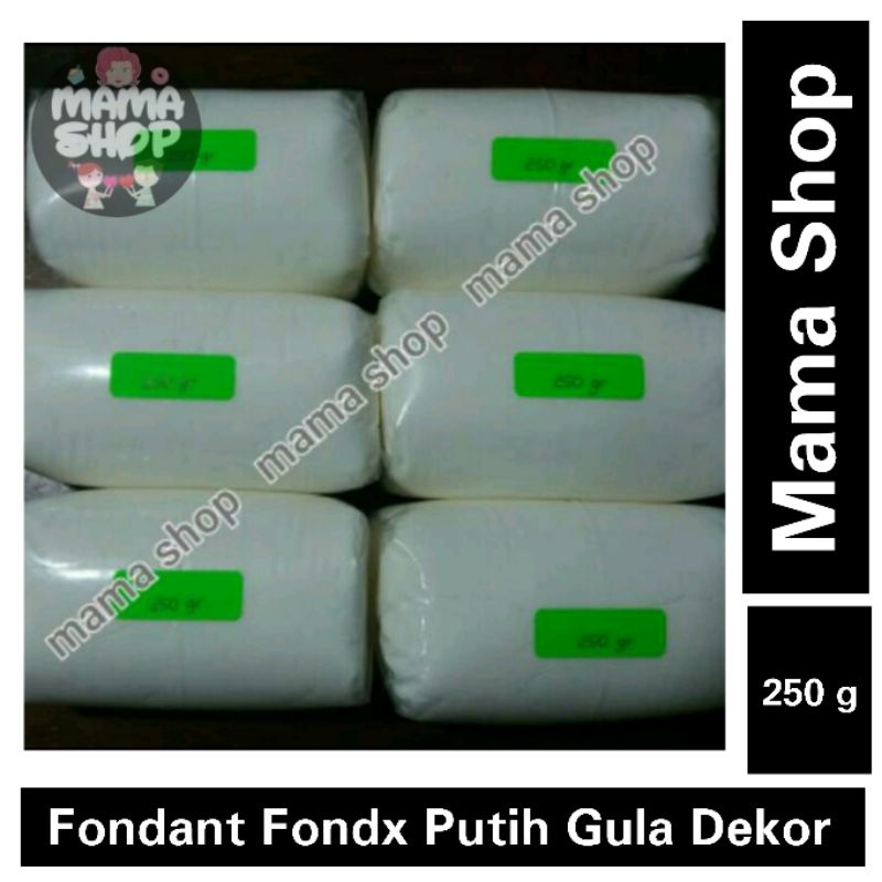 Fondant putih Fondx Donica 250 gram Gula Dekorasi Icing Sugar Hiasan Cake Kue Ultah Wedding Anniversary