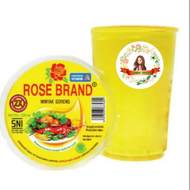 MINYAK GORENG CUP ROSE BRAND 220 ML