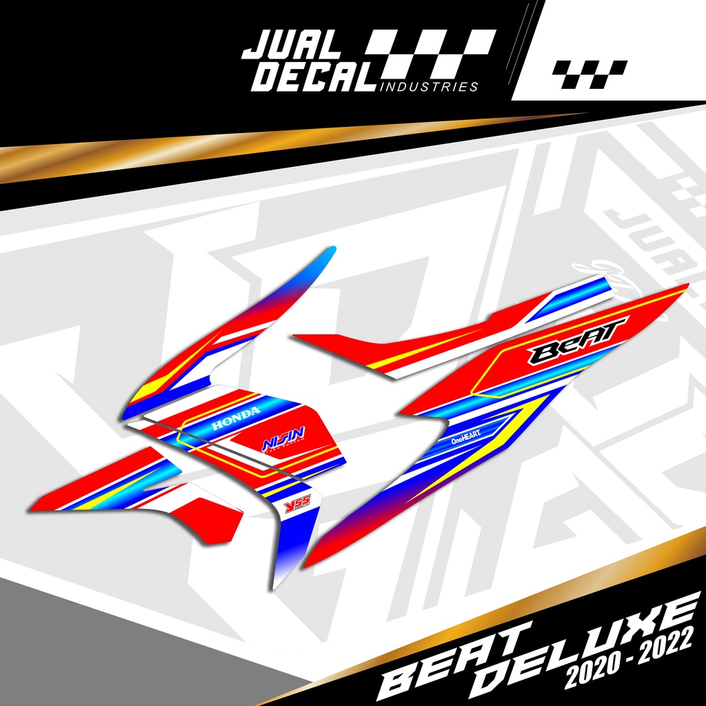 Stiker Honda Beat Variasi SIMPEL GRAFIS Sticker Lis Striping Motor Beat Street All New Deluxe 2020 2