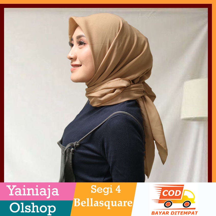 Bella square hijab segi empat / jilbab murah