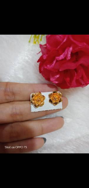 Anting rose emas 24k gold xuping 02