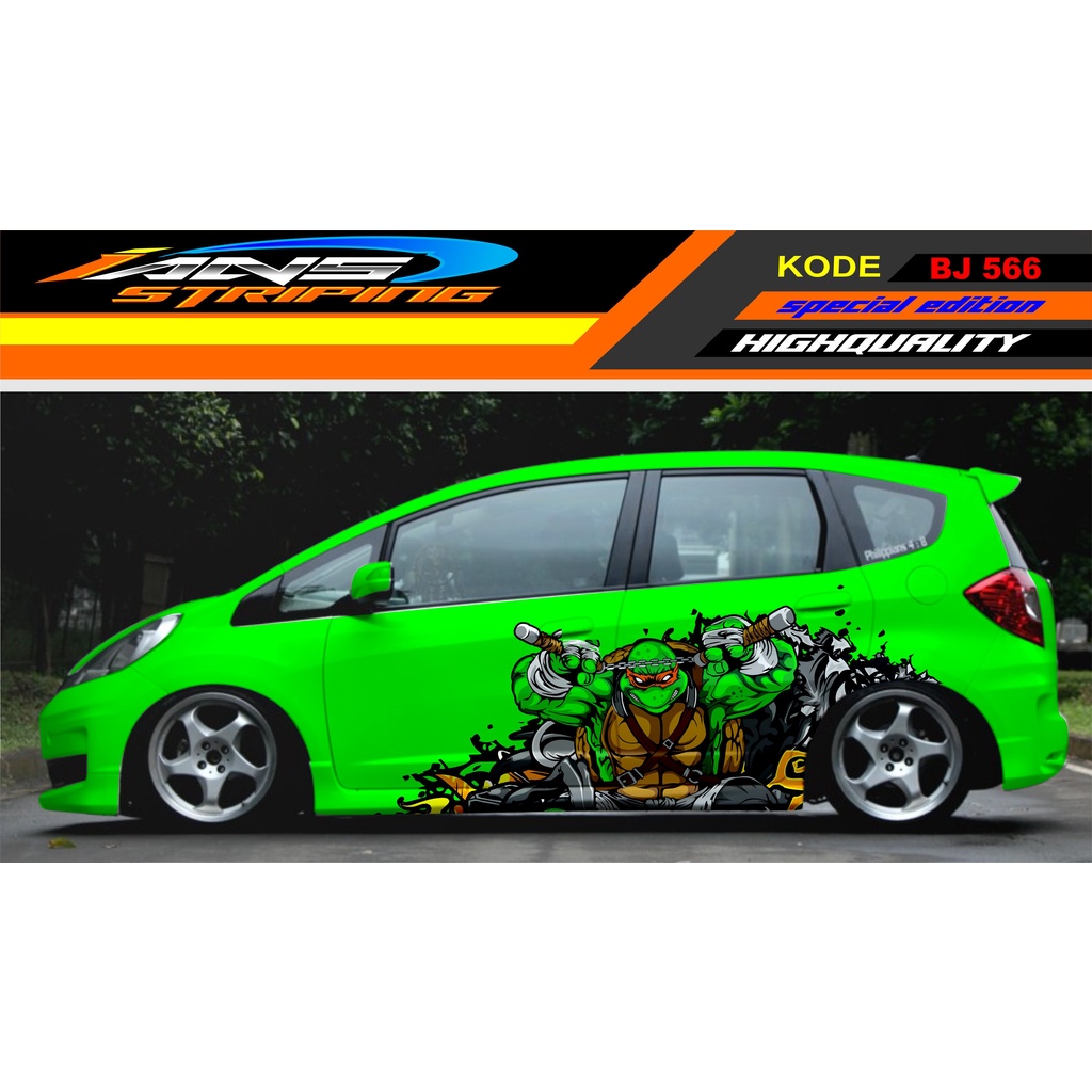 DECAL STICKER MOBIL JAZZ BRIO YARIS AGYA DATSUN AYLA / STIKER MOBIL / STICKER VARIASI MOBIL