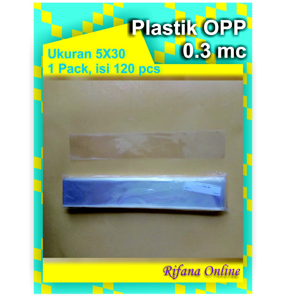 

Plastik OPP Ukuran 5 x 30 cm