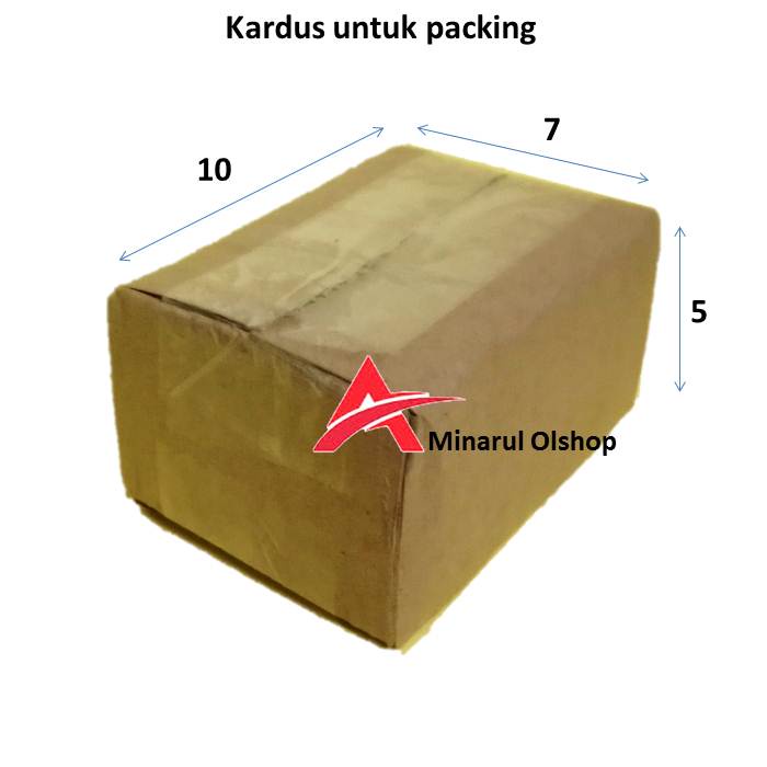 

kardus untuk packing ukuran 10cmx7cmx5cm cocok untuk online shoop per 1 pcs
