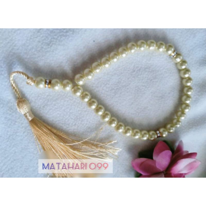 tasbih mutiara premium isi 33/tasbih mutiara Turki/tasbih murah/ oleh2 haji