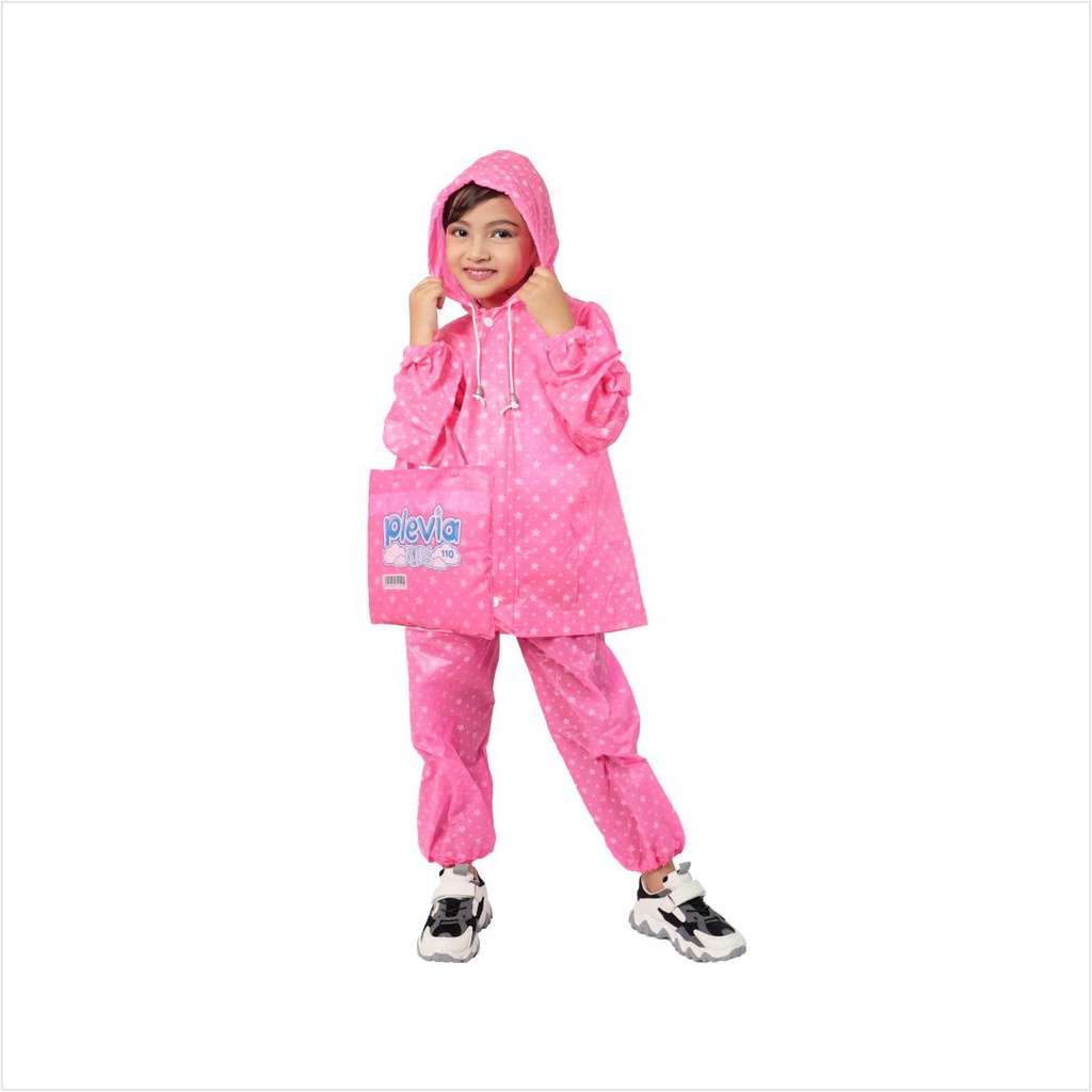 PLEVIA Jas Hujan Jaket Celana Anak Starkids 110