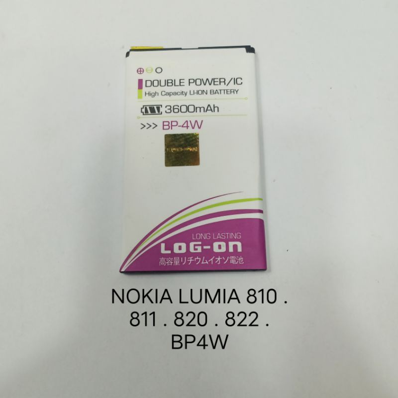 Baterai Nokia Lumia 810 811 820 822 BP4W BP 4W Batre batteray batere batrei baterei batray