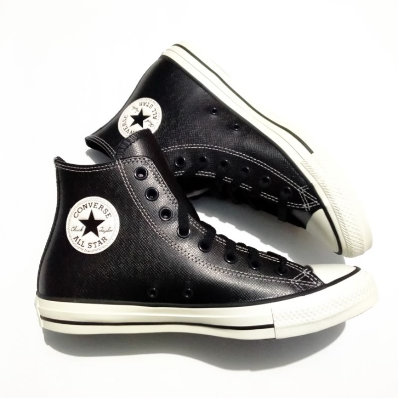 Converse Chuck Taylor All Star Embossed Leather Popped Heritage Black