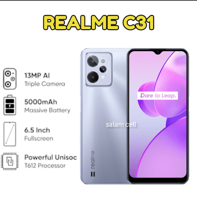 Realme C31 Ram 4/64 Original Garansi Resmi