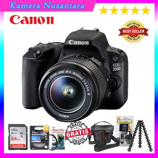 CANON EOS 200D KIT 18-55MM III WIFI ORIGINAL - PAKET