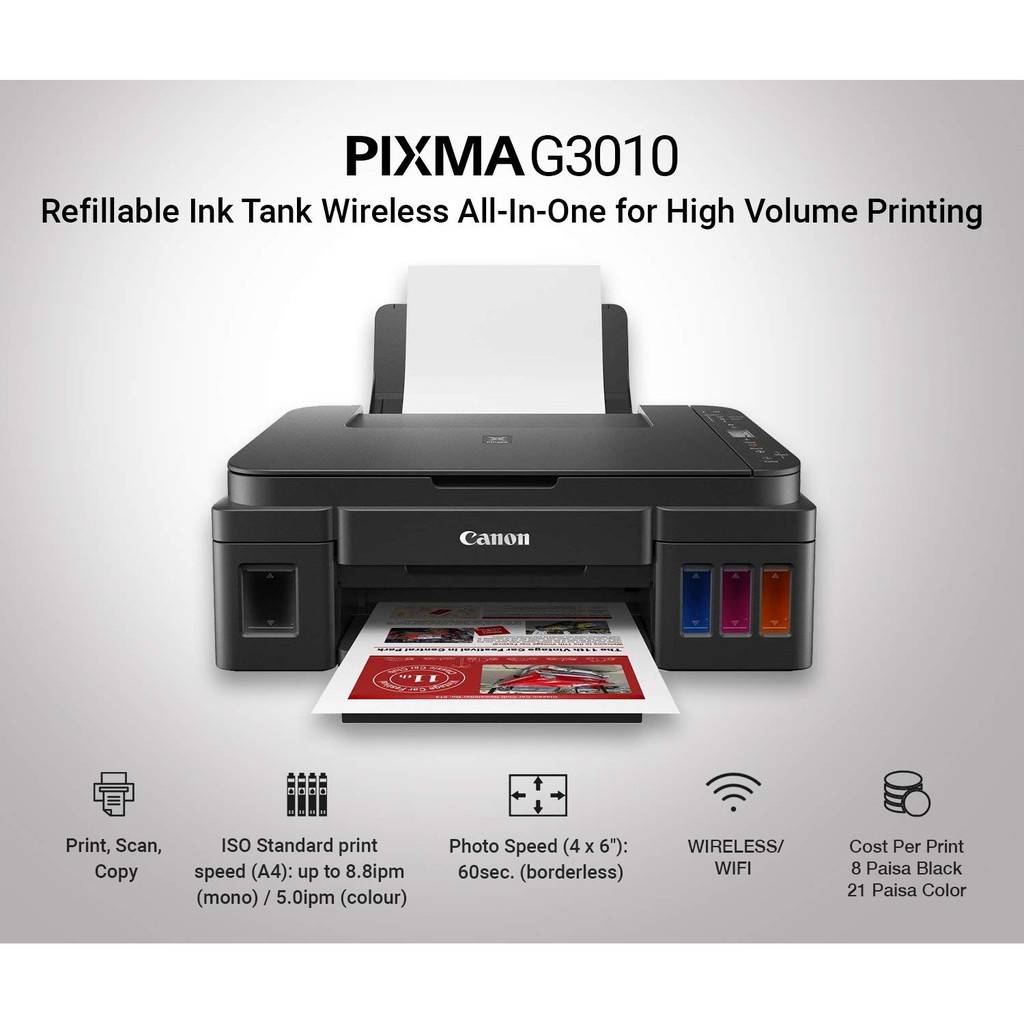 CANON - PRINTER - G3010 - WIRELESS