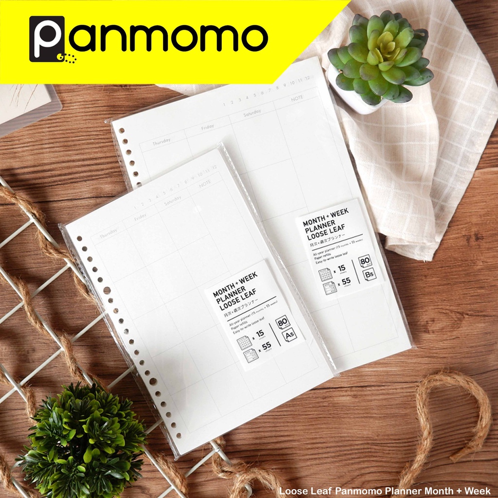

Panmomo Loose Leaf B5 Planner Monthly + Weekly