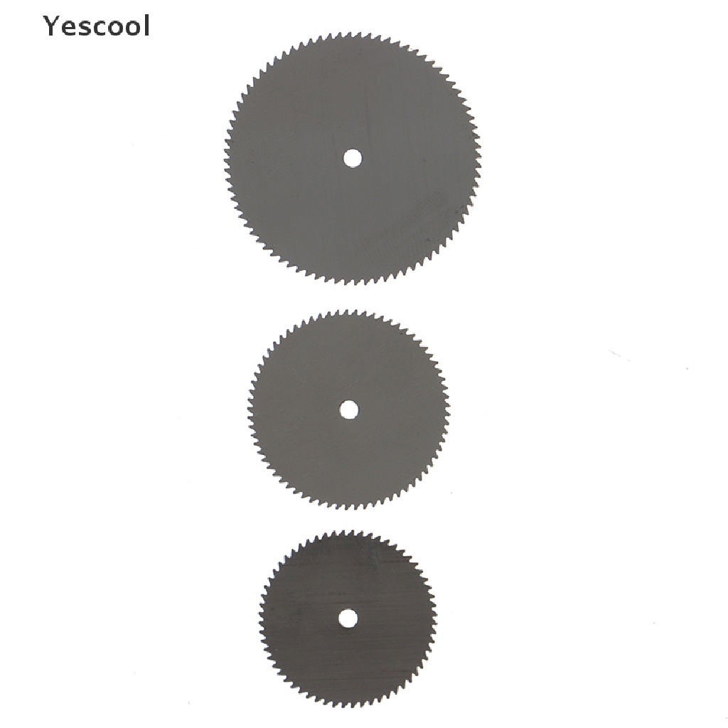 Yescool 20pcsset Mata Gergaji Bulat Mini Bahan HSS Untuk Mesin Rotary Power Tool