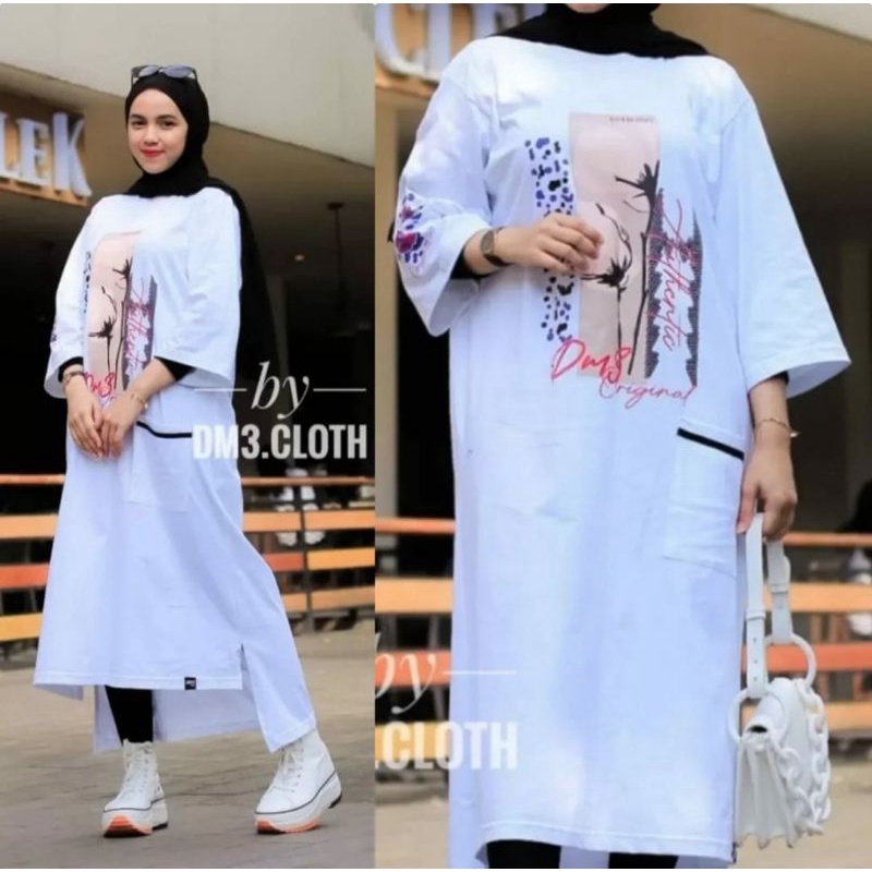 Long Tunik Kekinian 2022 Import Ori Korea Tunik Wanita Modern Terbaru Tunik Cantik